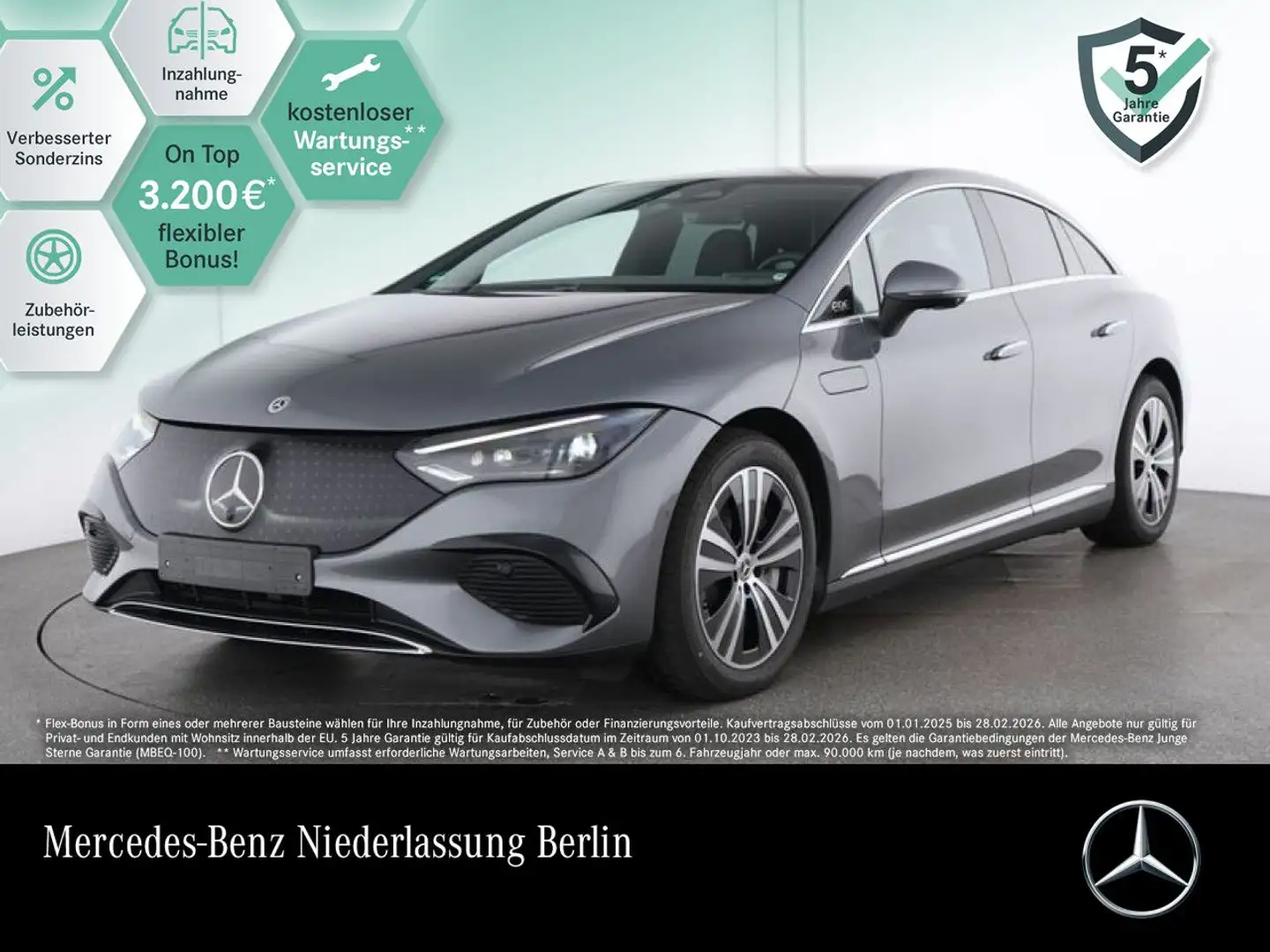 Mercedes-Benz EQE 300 Fahrass 360° Airmat Burmester Distr. PTS Grau - 1