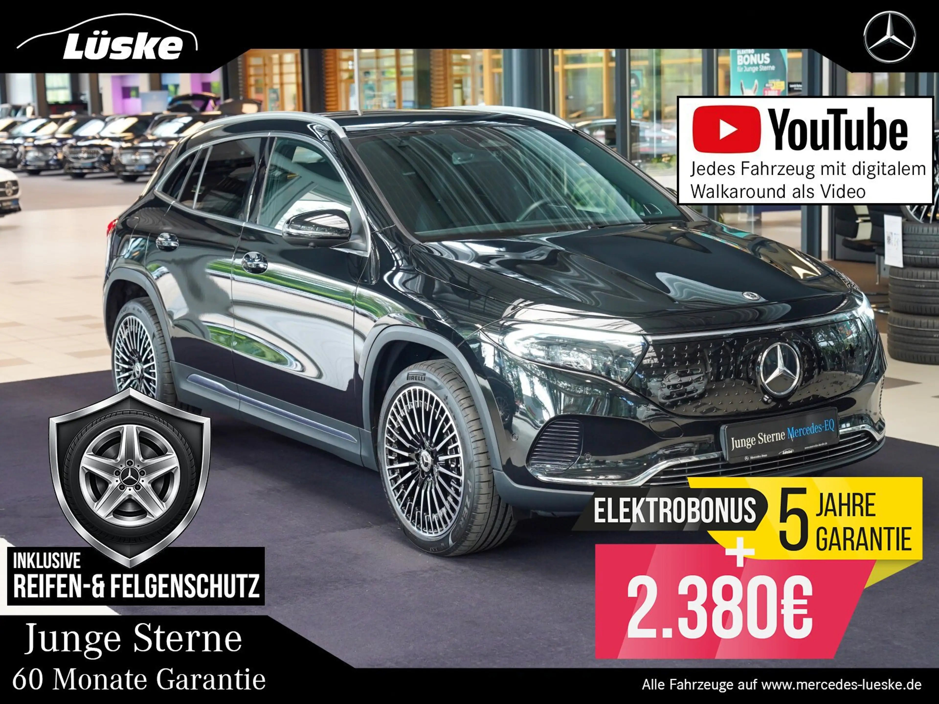 Mercedes-Benz EQA 350 4M AMG Vielspeiche Burmester 360° DISTRO Progressive