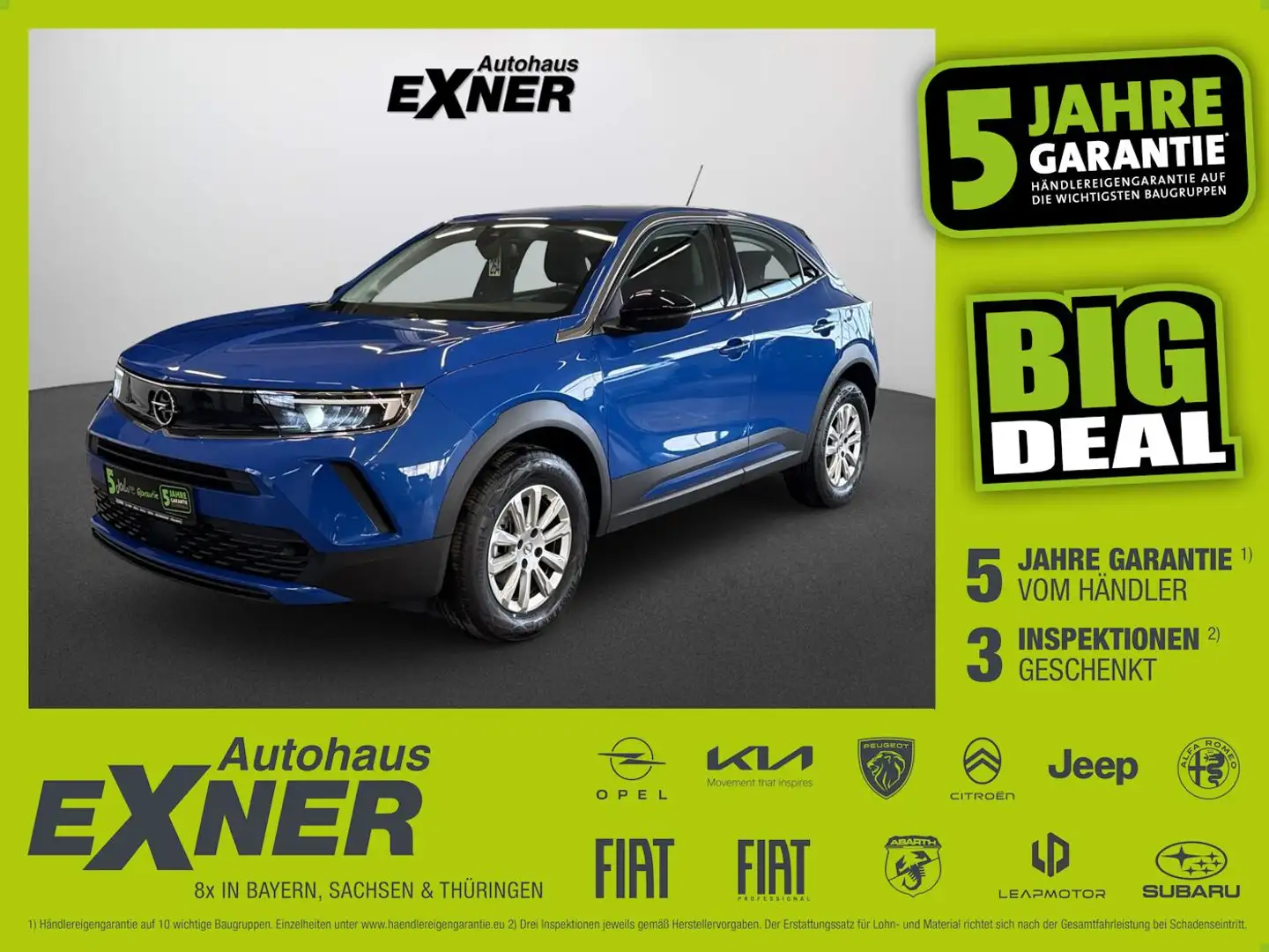 Opel Mokka 1.2 Turbo EDITION LED+SHZ+Fernlichtass.+LM Blau - 1