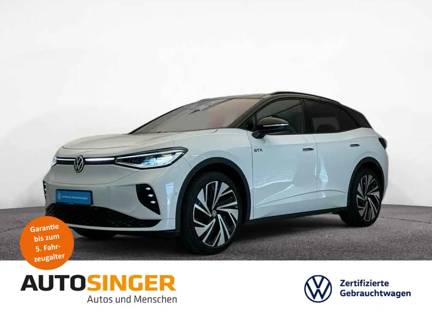Volkswagen ID.4 GTX 4M *WÄRME*PANO*IQ-L*AHK*ACC*HdUp*21"* Weiß - 1