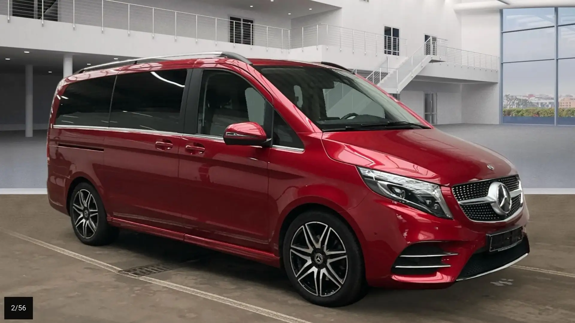 Mercedes-Benz V 300 V 300d Largo Exclusive Exclusive Rojo - 2