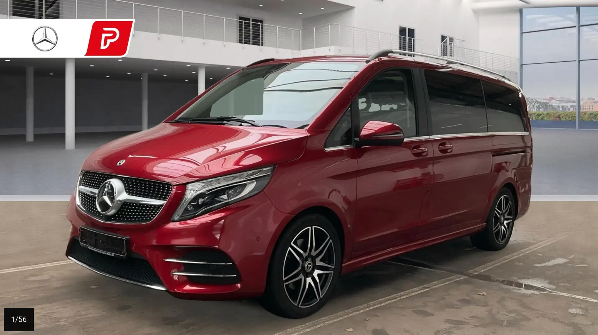 Mercedes-Benz V 300 V 300d Largo Exclusive Exclusive Rojo - 1