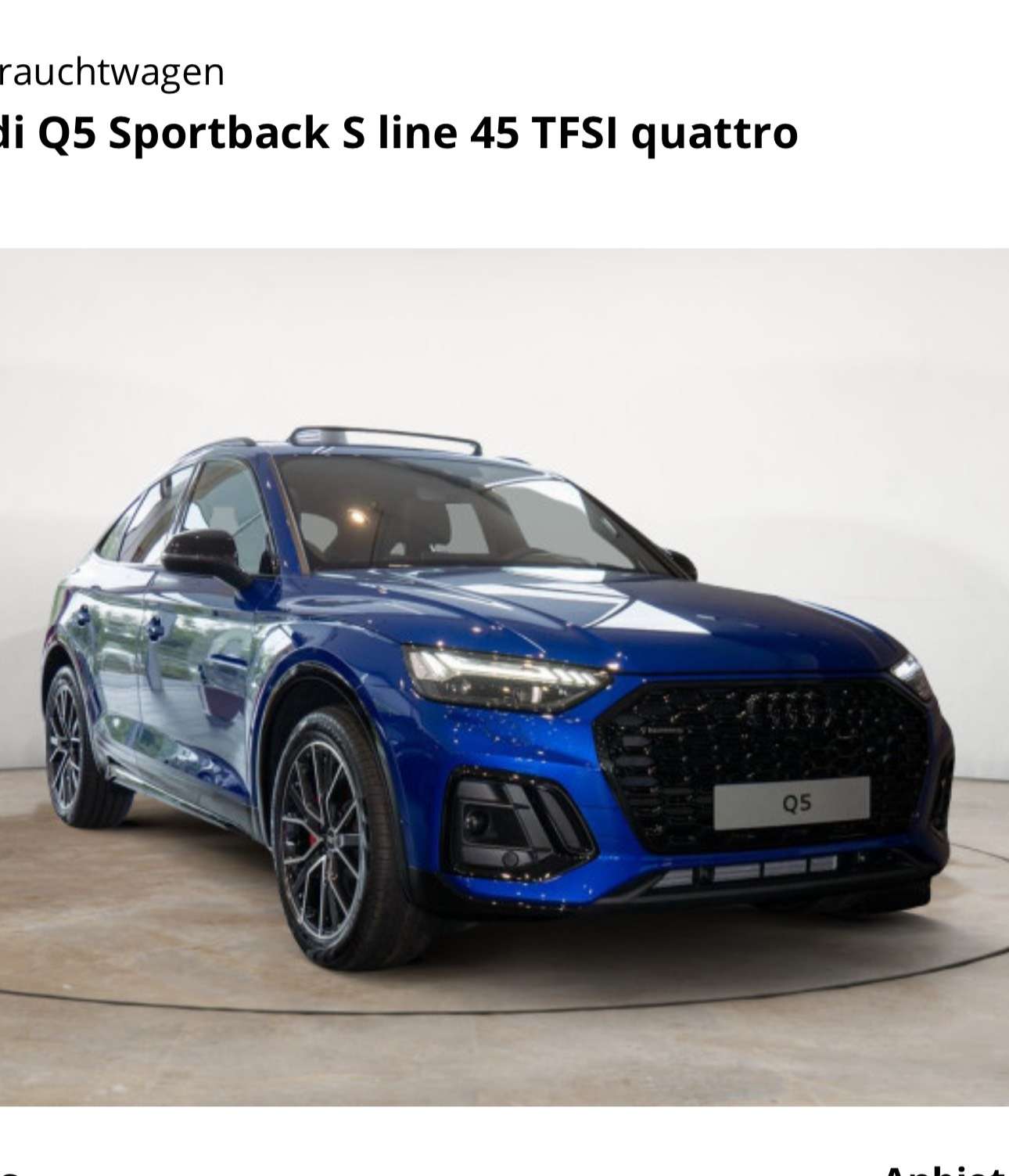 Second hand Audi Q5 2.0