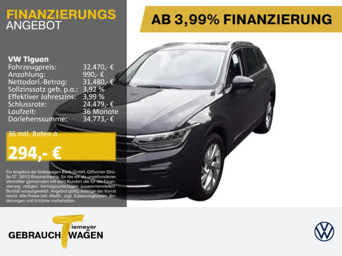 Volkswagen Tiguan 1.5 TSI DSG MOVE LED VIRTUAL STDHZ AHK Grau - 1