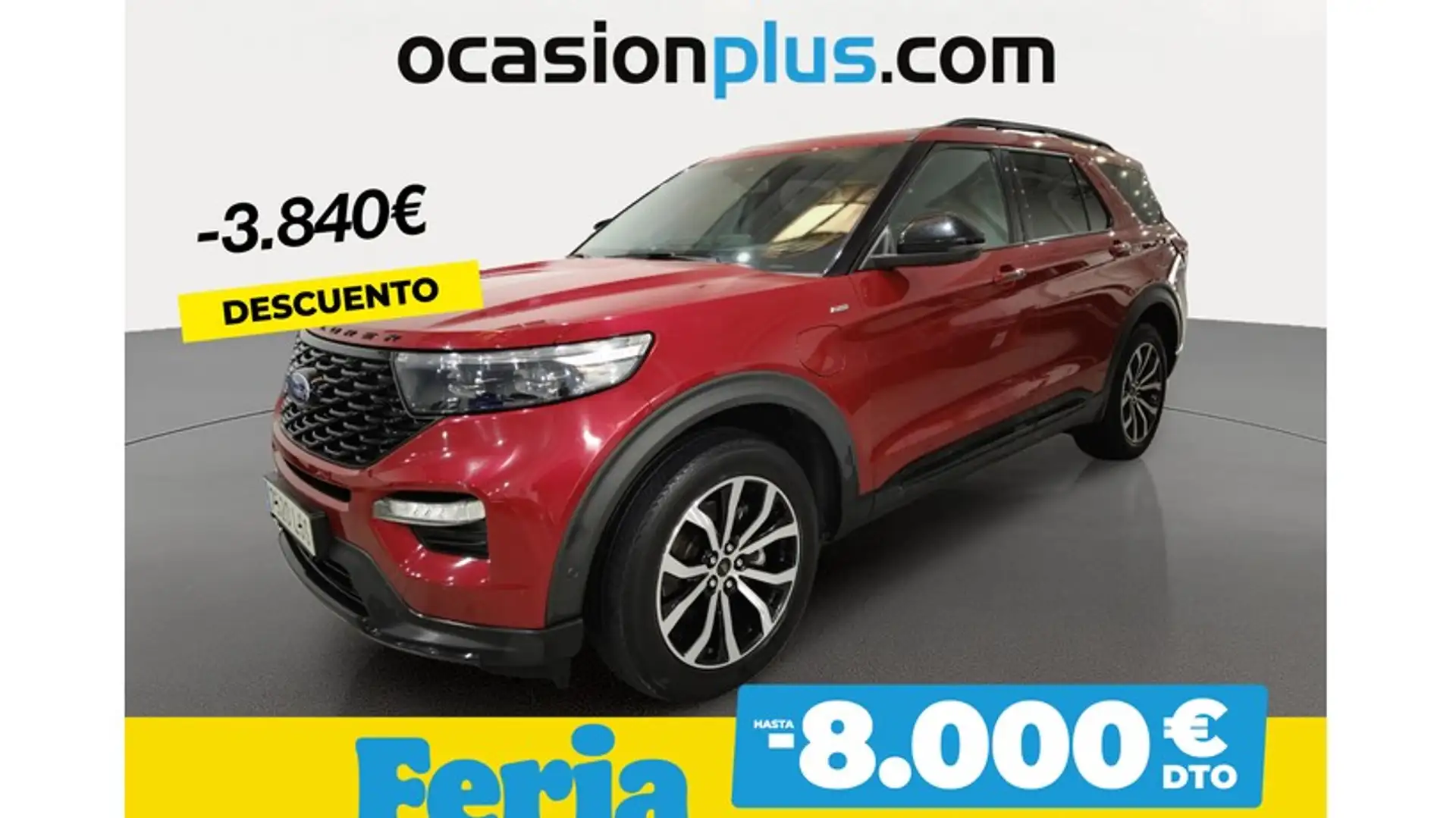 Ford Explorer 3.0 PHEV ST-Line AWD 450 Rood - 1