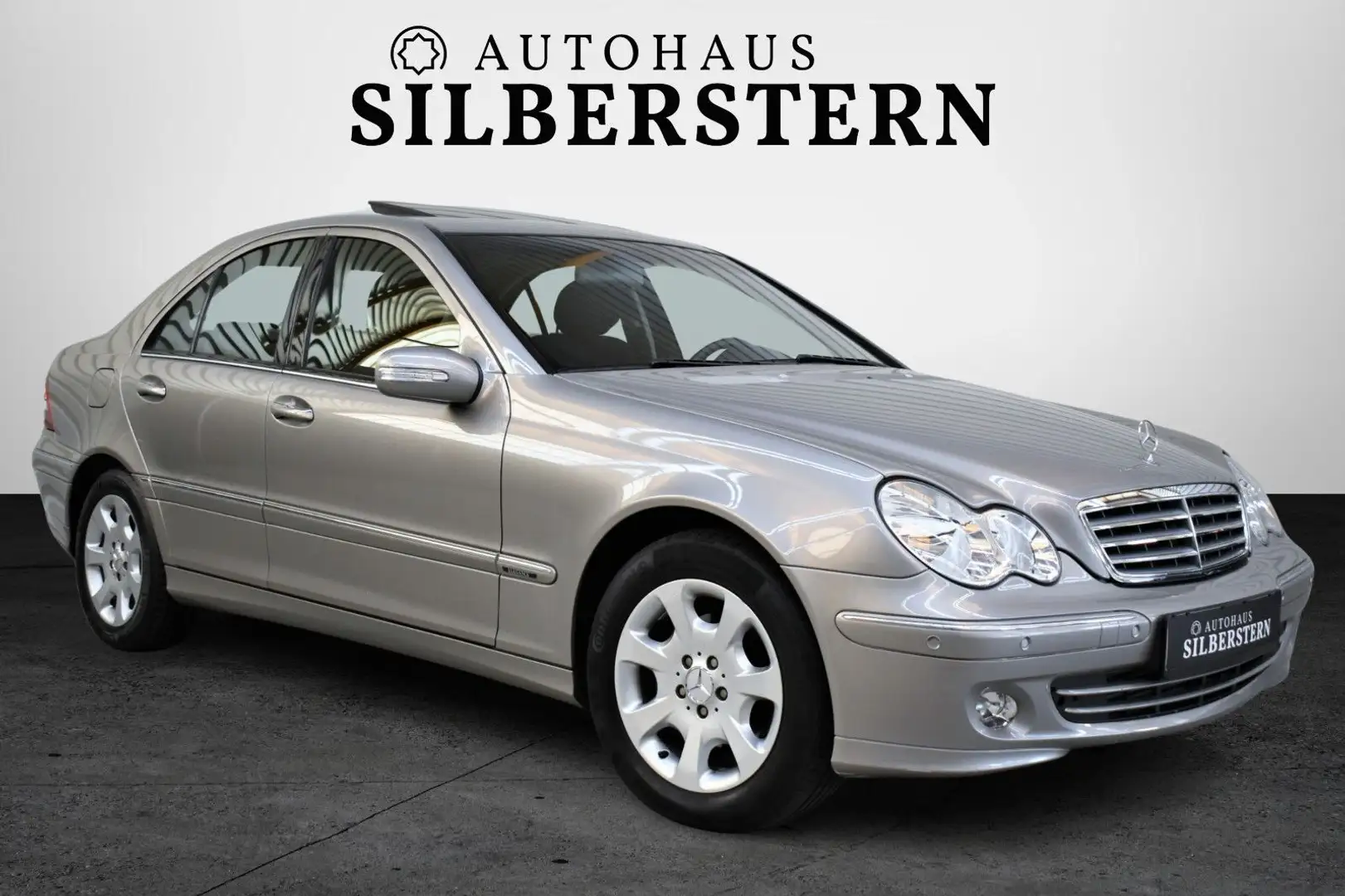 Mercedes-Benz C 180 K.+Elegance+SD+SH+Klima+Navi+PDC+Cubanit Argent - 1