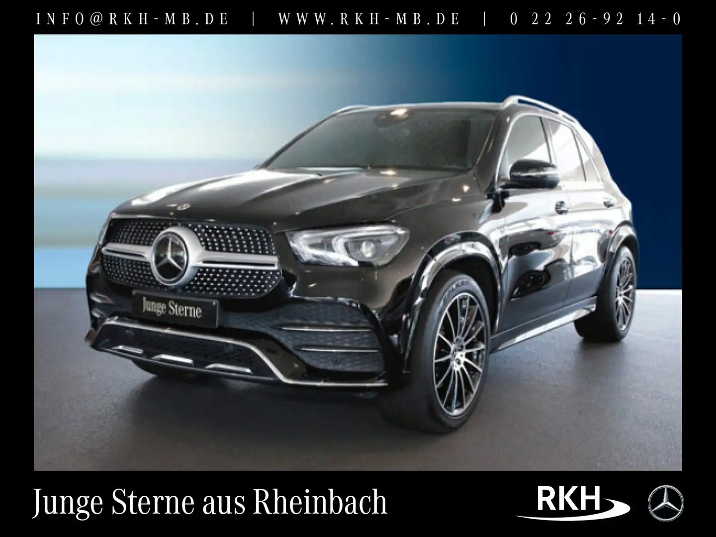 Mercedes-Benz GLE 400 GLE 400 d 4M AMG Line Distr/360°/Pano/Standh/AHK Schwarz - 1