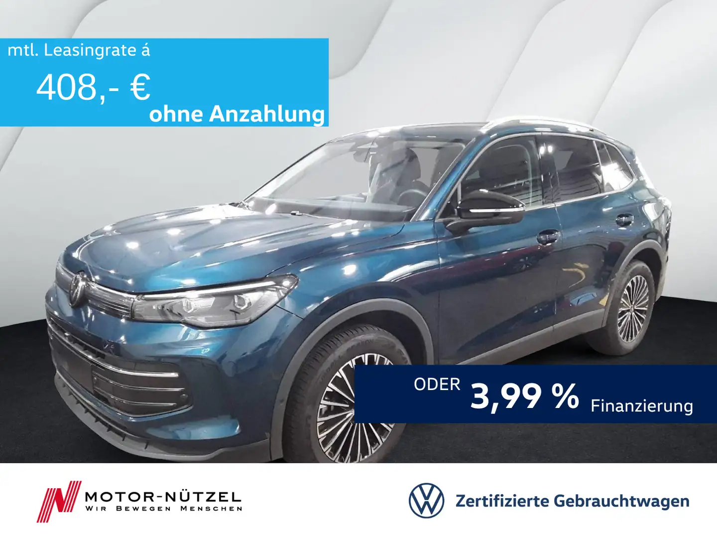Volkswagen Tiguan 2.0 TDI DSG GOAL LEDplus+NAVI+AHK+ACC+DAB Blau - 1