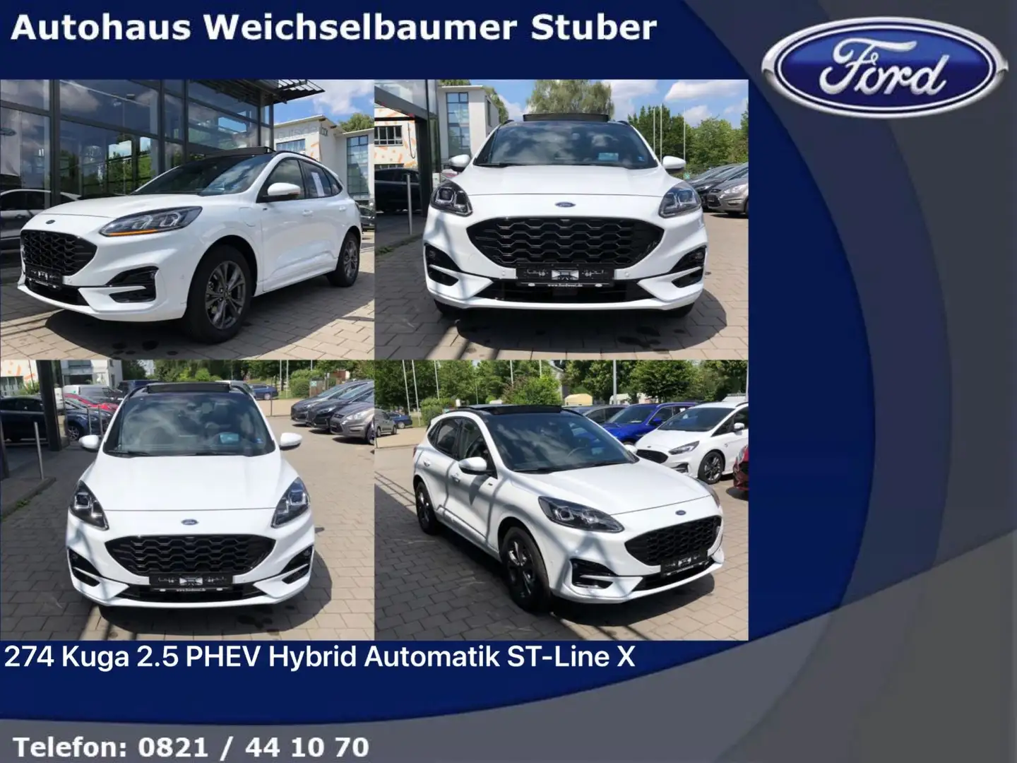 Ford Kuga 274 Kuga 2.5 PHEV Hybrid Automatik ST-Line X Wit - 1
