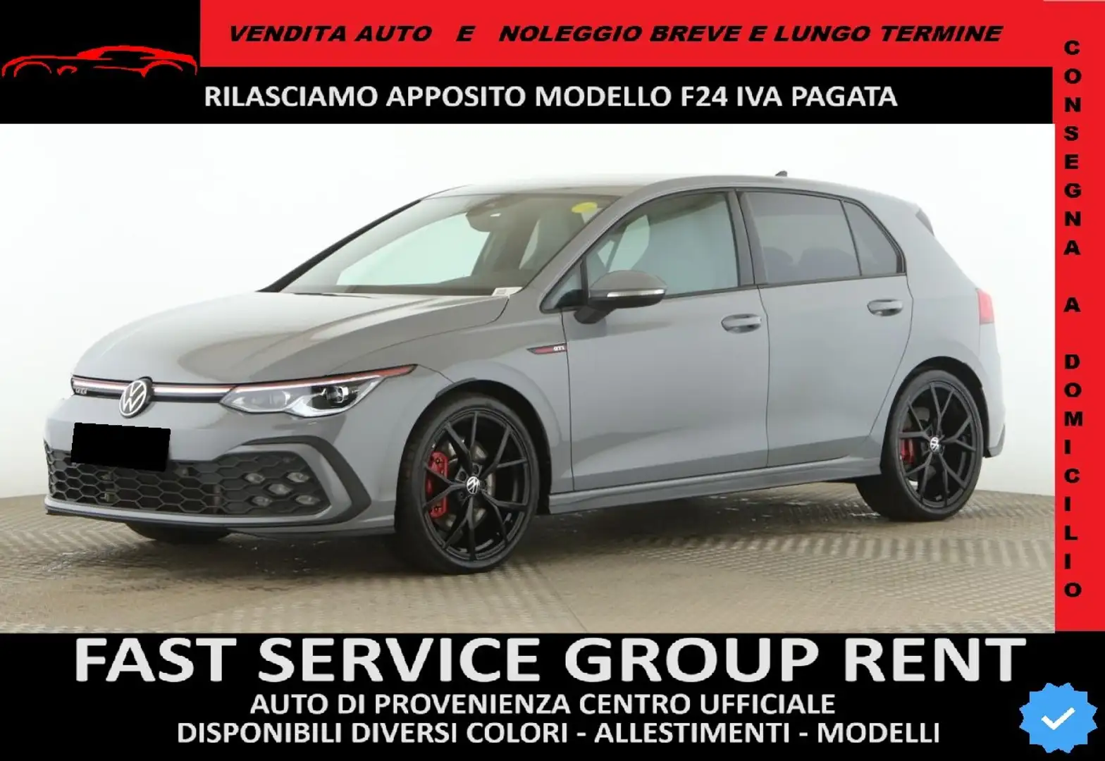 Volkswagen Golf GTI 2.0 tsi 245cv dsg MATRIX PELLE TELECAMERA ACC Grijs - 1