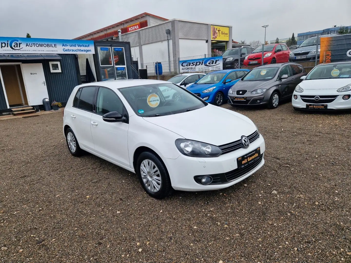 Volkswagen Golf VI Style,KLIMAAUT.,SHZ,PDC,8 FACH B.,1.HAND Blanc - 1