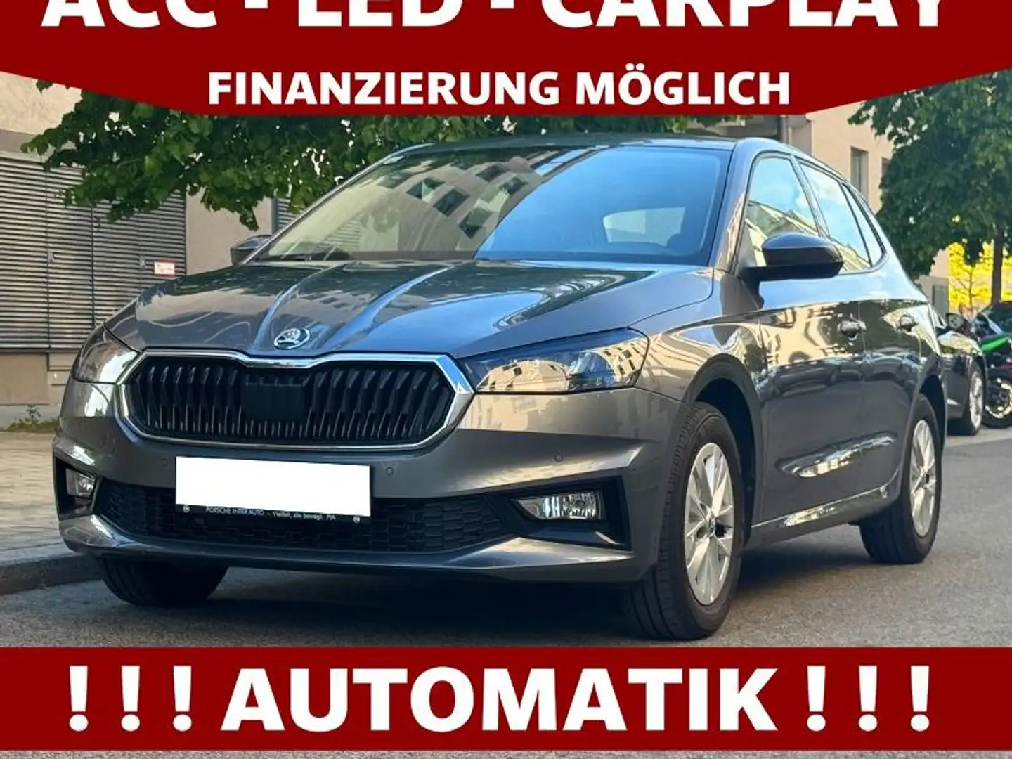 Skoda Fabia 1,0 TSI DSG | LED | APPLE | PDC | SITZHEIZUNG Grau - 1