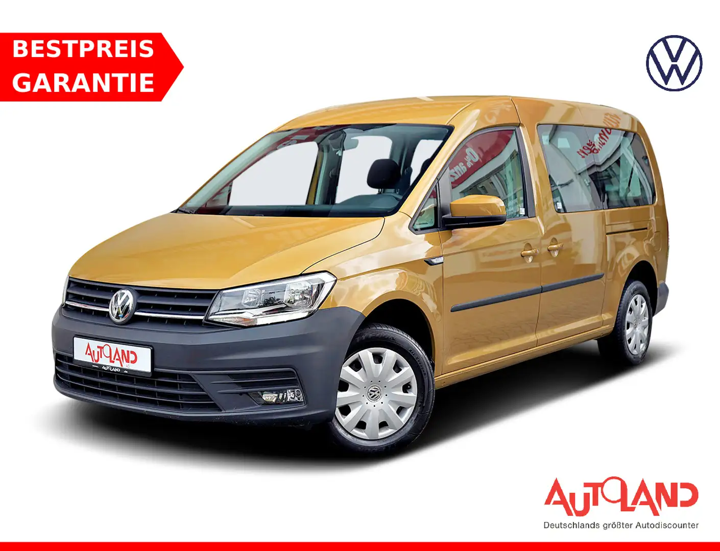 Volkswagen Caddy Maxi 1.0 7-Sitzer Tempomat Sitzheizung PDC Gold - 1