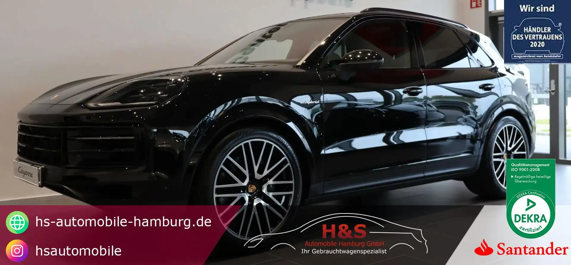 Porsche Cayenne E-Hybrid Schwarz - 1
