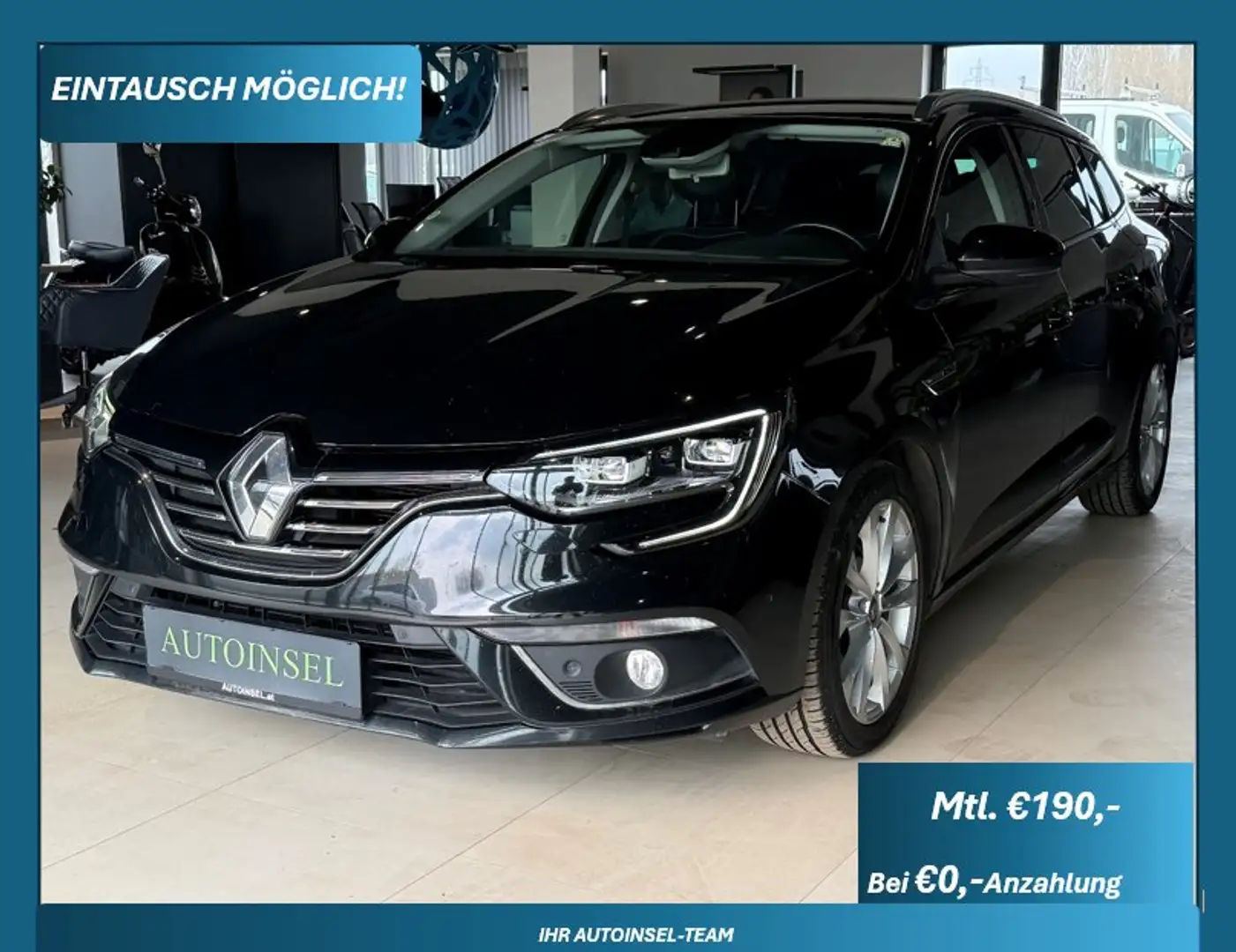 Renault Megane Automatik+Kamera+SR&WR Schwarz - 1