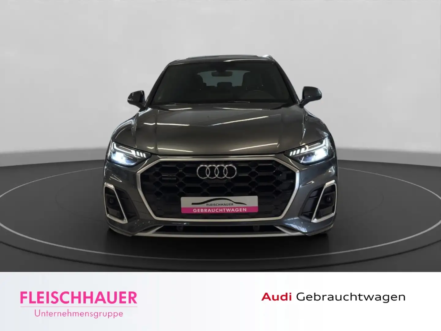 Audi Q5 50 TDI qu. S line Matrix+Navi+Pano+AHK+20''+Stdhzg Grau - 2