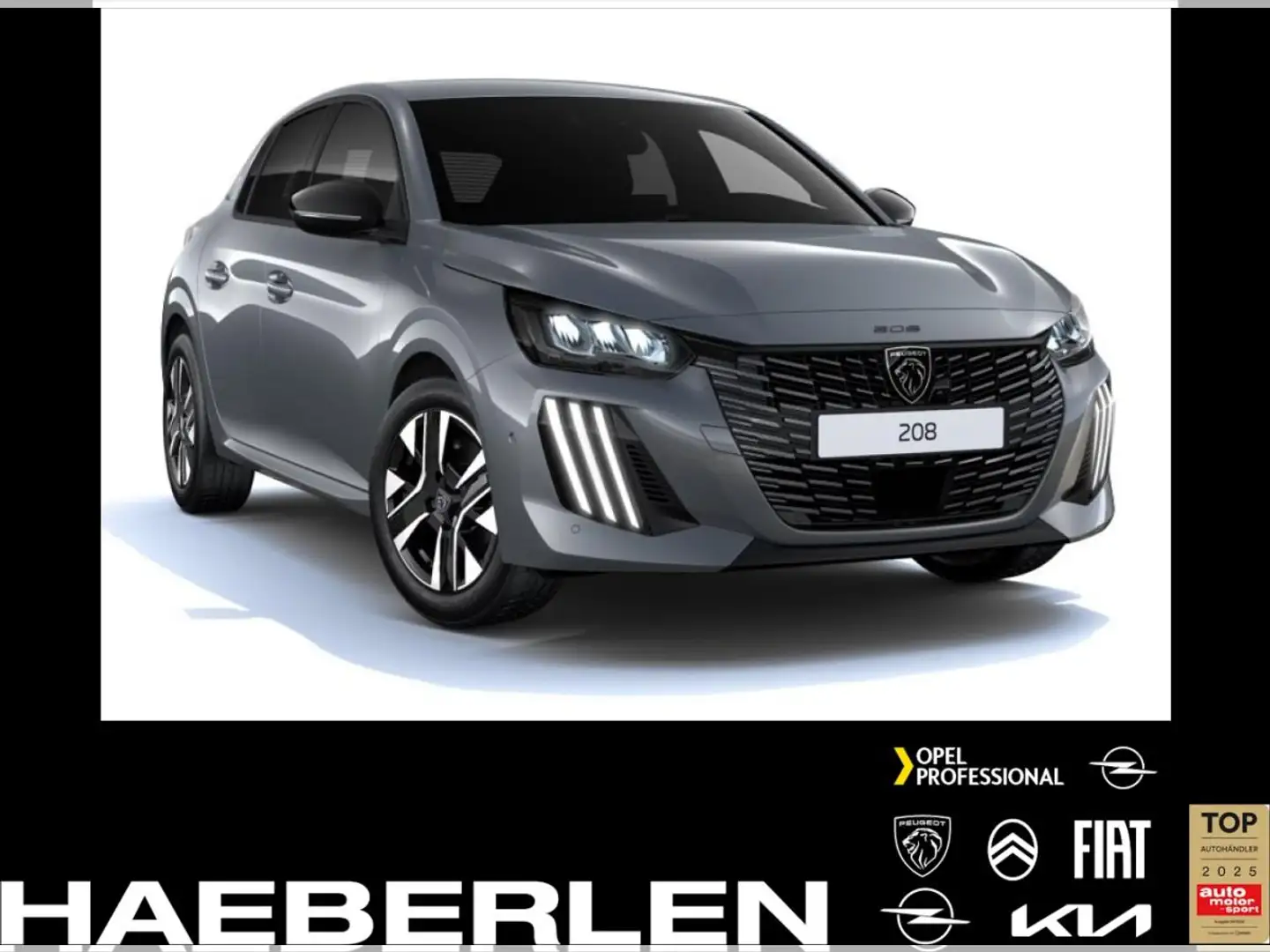 Peugeot 208 Allure PureTech Grau - 1