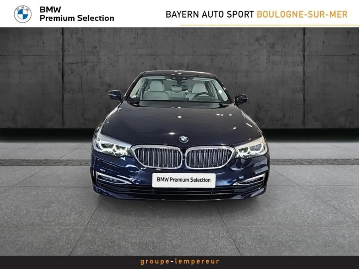 BMW 520 520dA 190ch Luxury Euro6d-T Bleu - 2