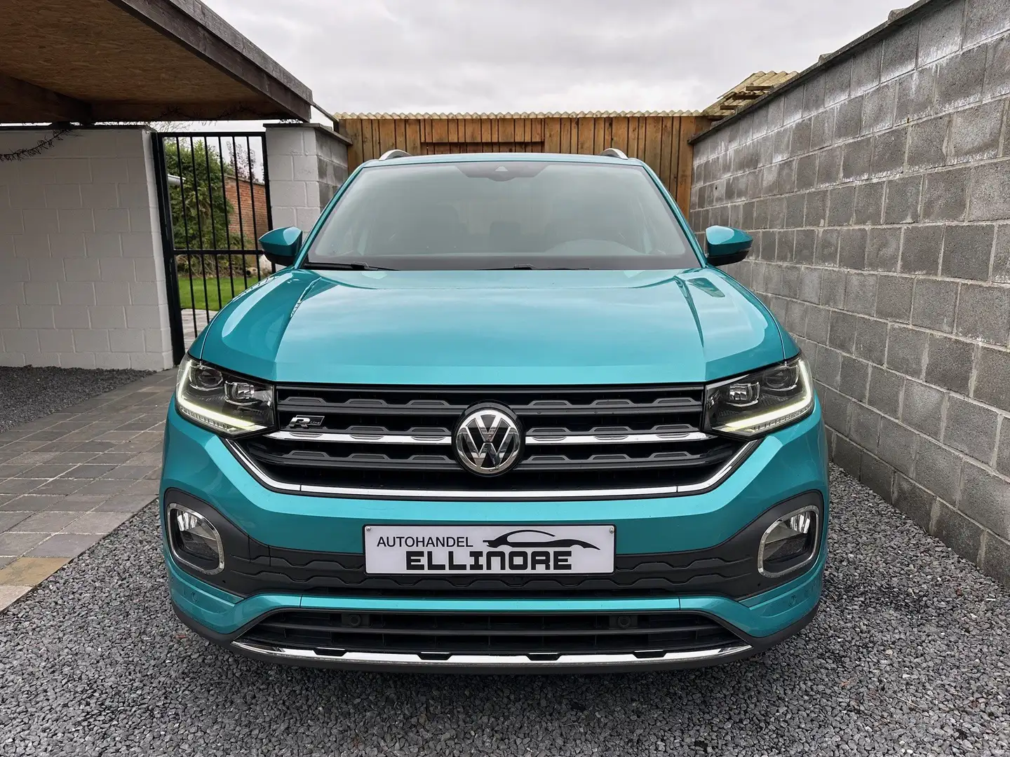 Volkswagen T-Cross 1.0 TSI 3x R Line DSG Keyless Led Navi ACC Lineass Bleu - 2