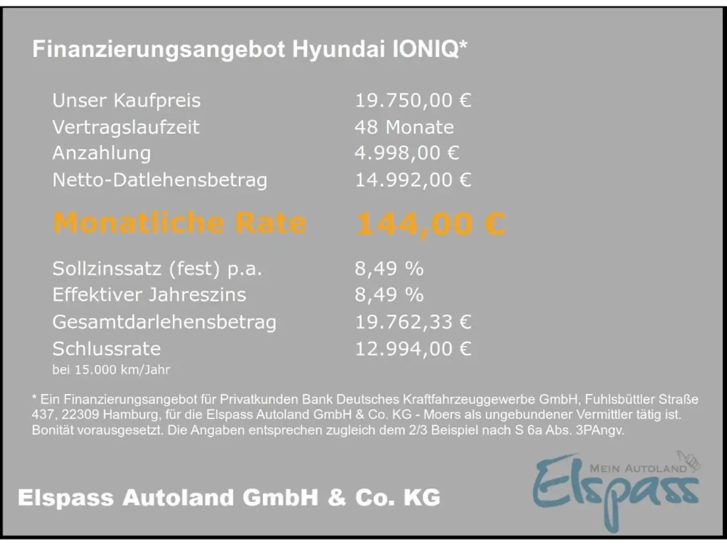 Hyundai IONIQ Premium Plug-In-Hybrid ALLWETTER NAV LED DIG-DISPL Grau - 2