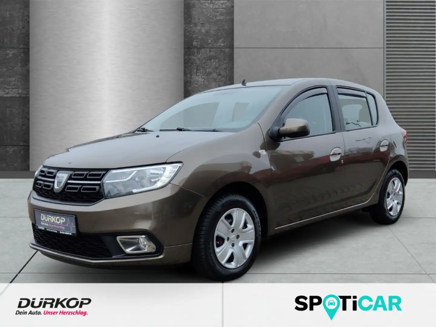 Dacia Sandero II Comfort 0.9 TCe Ganzjahresreifen, AHZ, Klima, Marrone - 1