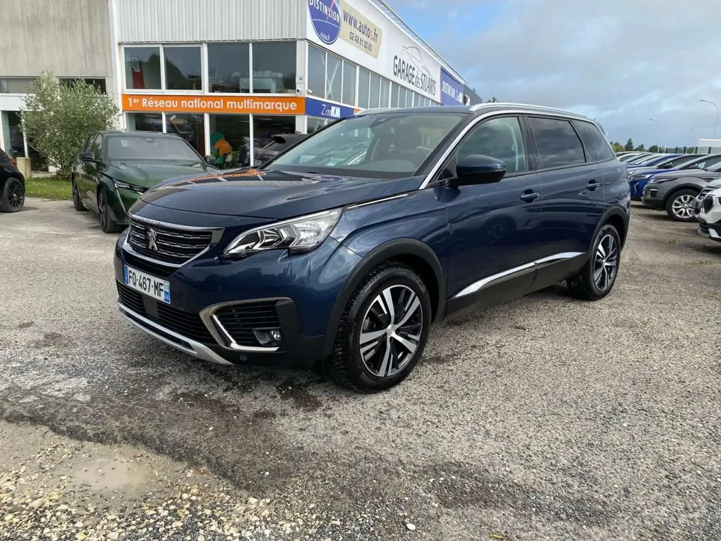 Peugeot 5008 1.5 BLUEHDi S\u0026S - 130 - ALLURE + NAVIGATION + ROUE DE SECOURS Bleu - 1