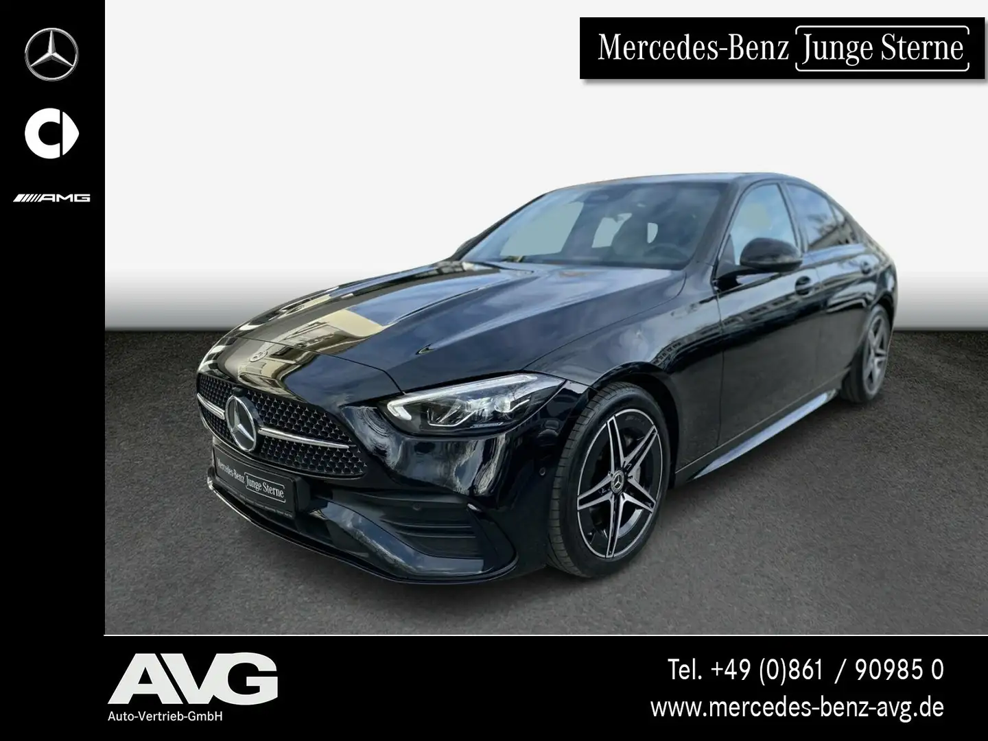 Mercedes-Benz C 200 C 200 d AMG-Advanced Night Kamera MBUX LED SpurP Schwarz - 1