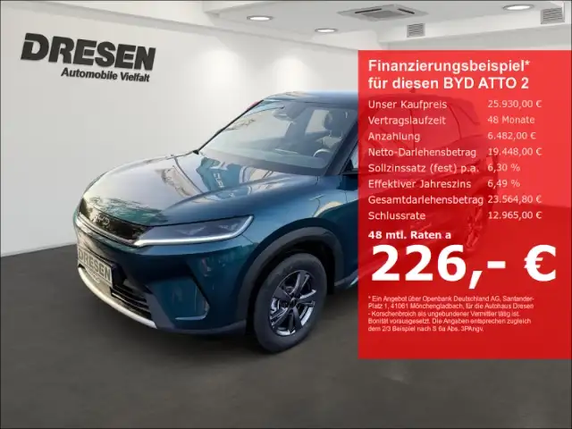 BYD Atto 2 PHEV 122 DM-i 1.5 Active (122 kW 166 PS)