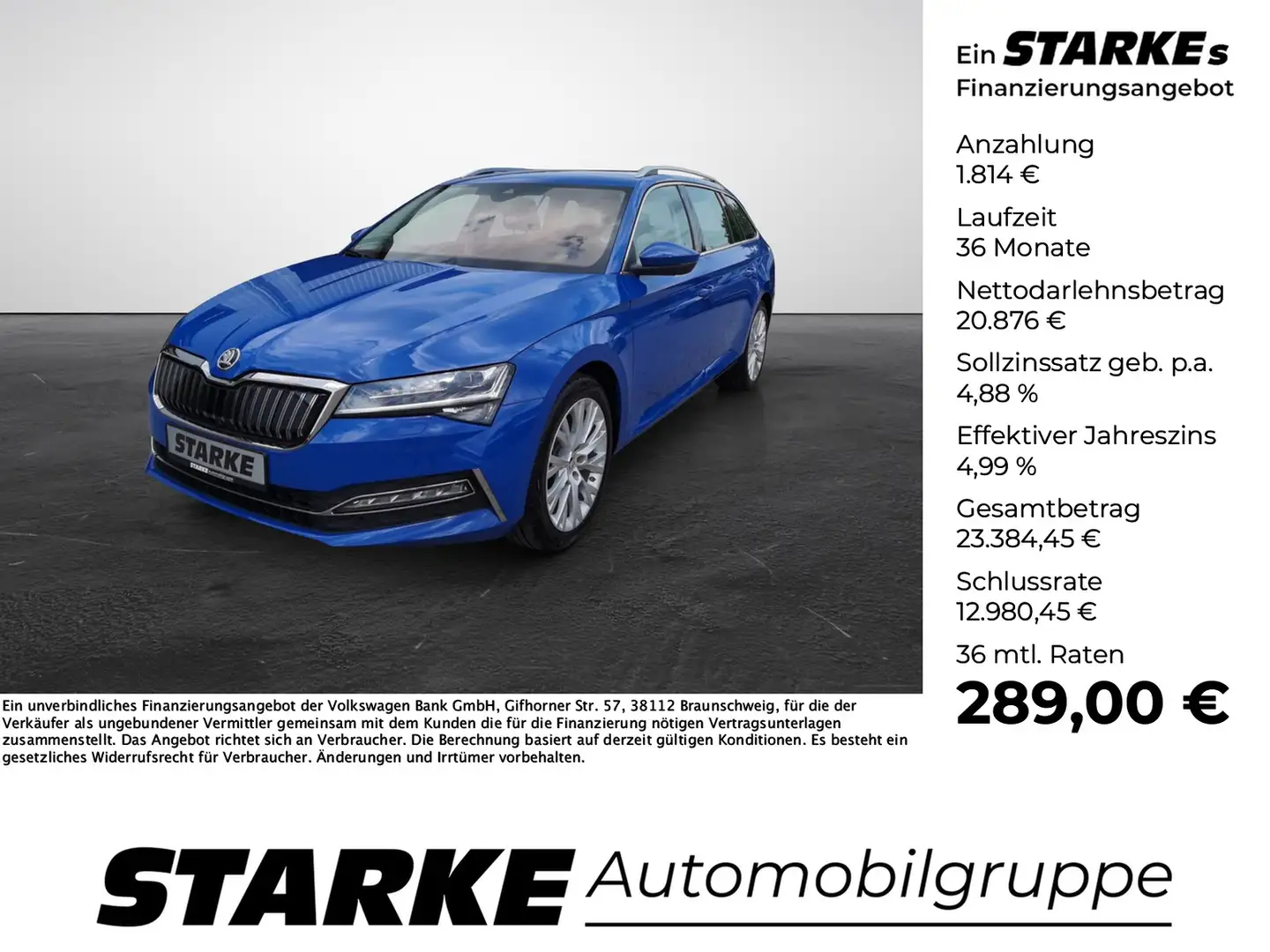 Skoda Superb Combi 1.4 TSI iV Style Azul - 1