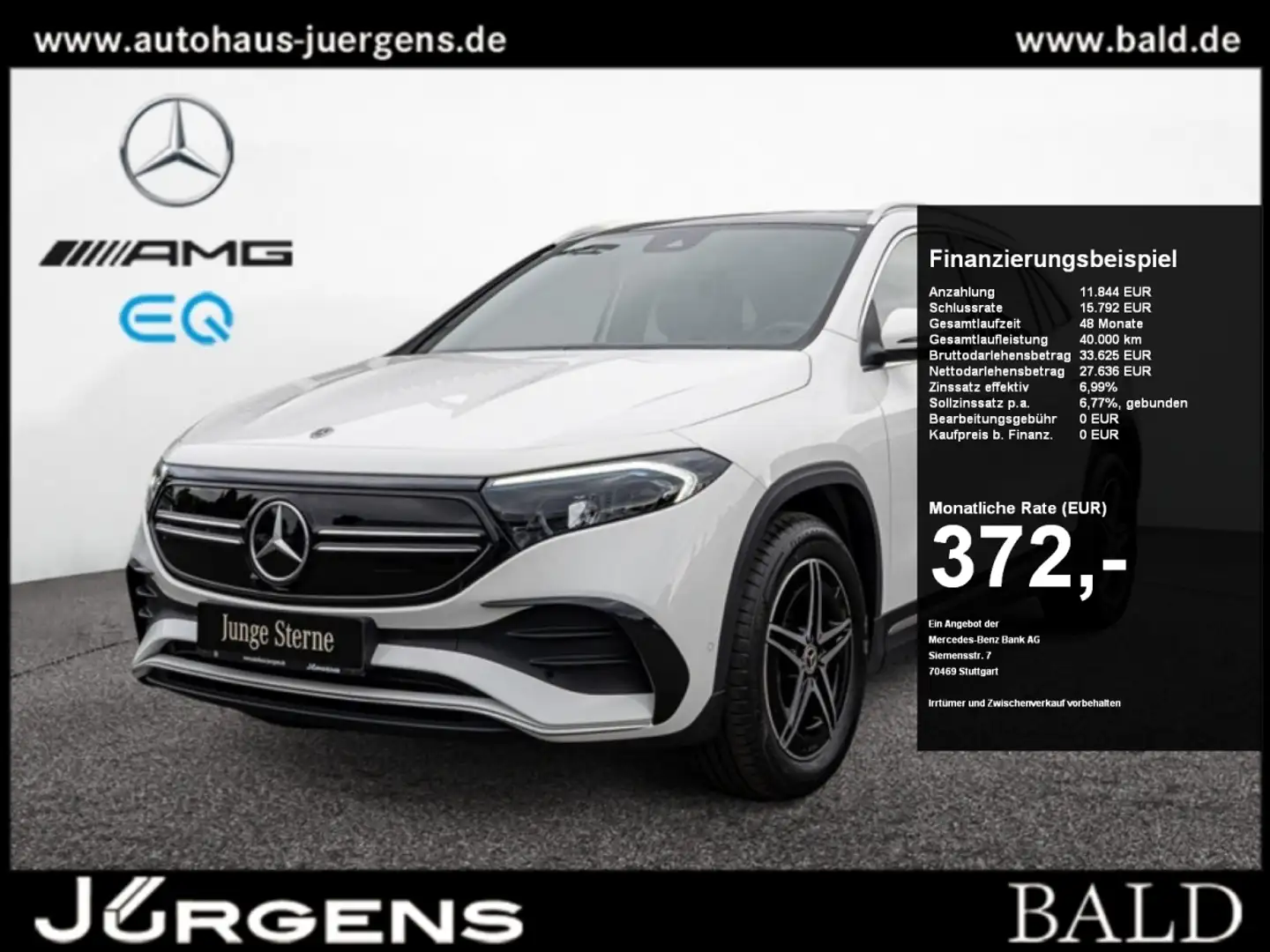 Mercedes-Benz EQA 250 + AMG-Sport/LED/Cam/Pano/SHZ/Totw/18' Weiß - 1