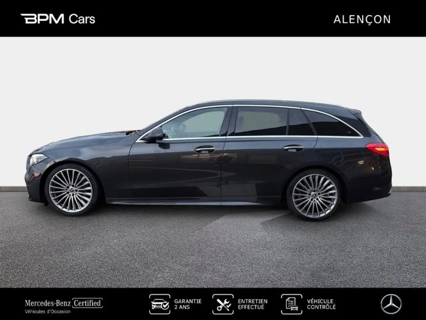 Mercedes-Benz C 220 220 d 200ch AMG Line Gris - 2