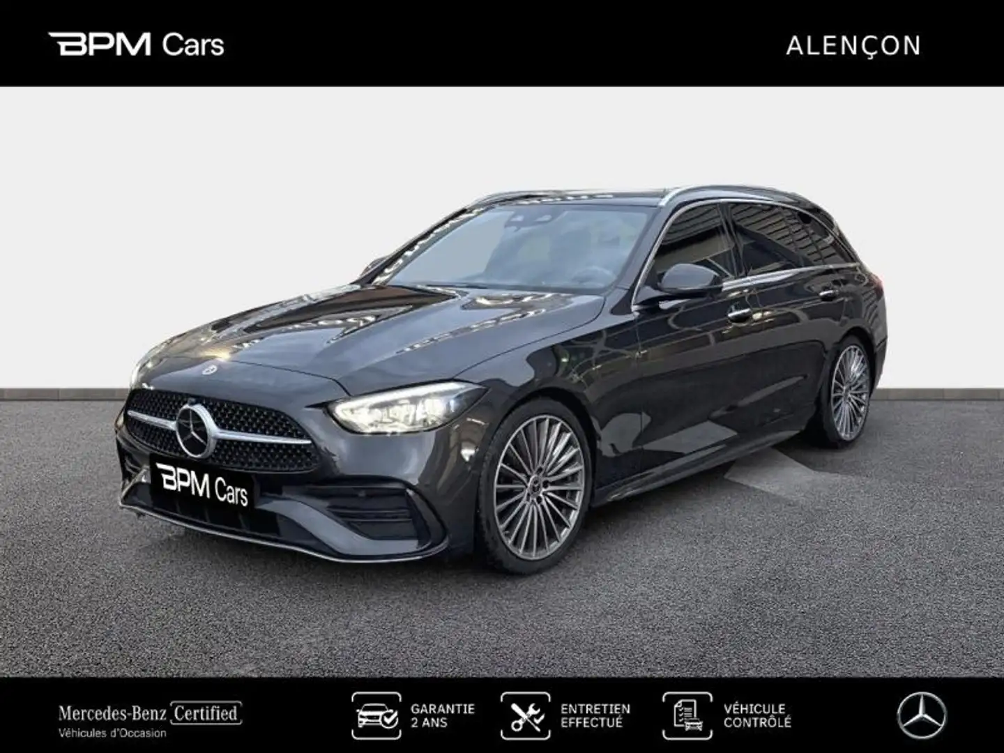 Mercedes-Benz C 220 220 d 200ch AMG Line Gris - 1