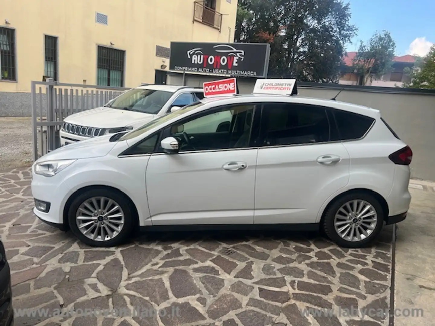 Ford C-Max 1.5 TDCi 120 CV S&S Titanium PREZZO REALE-NEOPATEN Bianco - 2