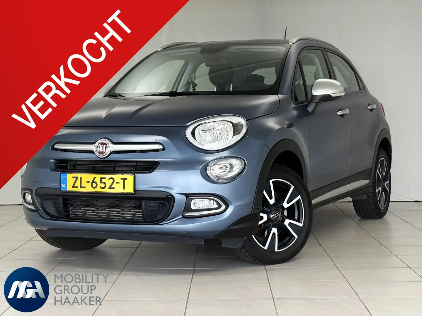 Fiat 500X 1.4 Turbo MultiAir Mirror I Apple-Android I Parkee Bleu - 1