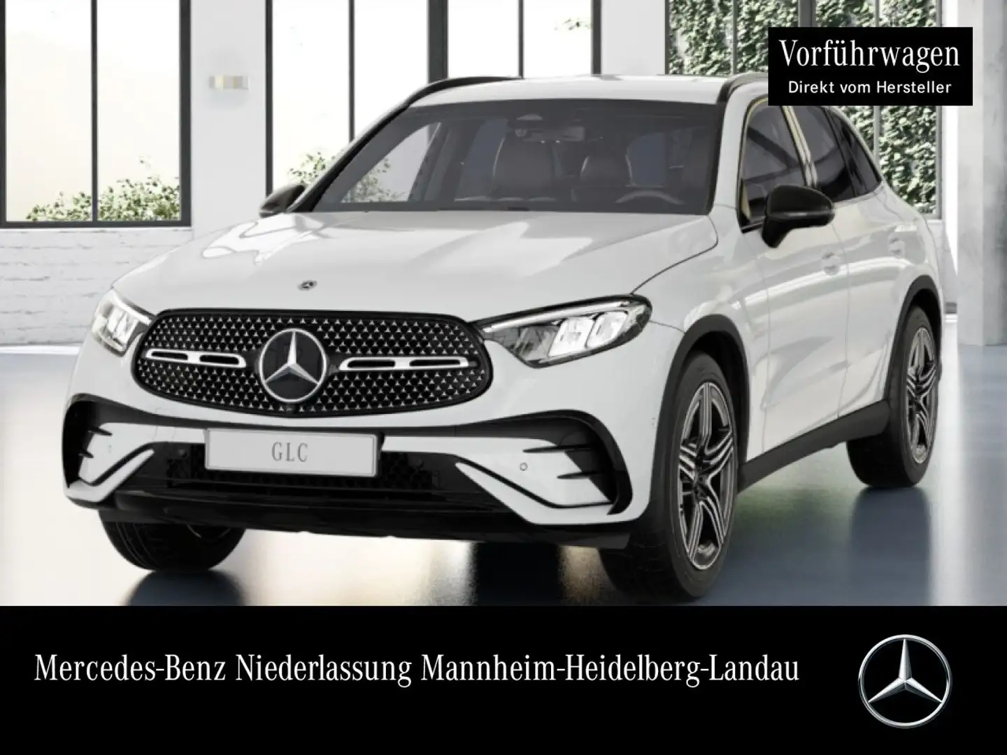 Mercedes-Benz GLC 220 d 4M AMG+NIGHT+360+AHK+LED+TOTW+KEYLESS+9G Blanc - 1