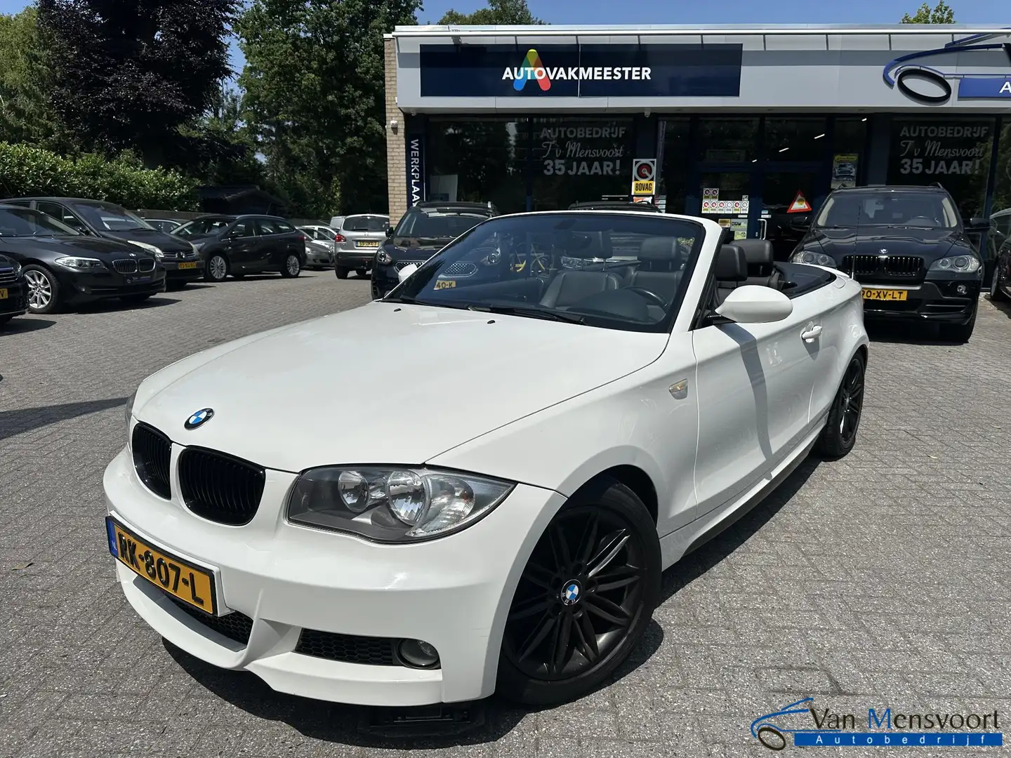 BMW 118 1-serie Cabrio 118i 2.0i M-Pakket Leder|Sportstoel Bianco - 1