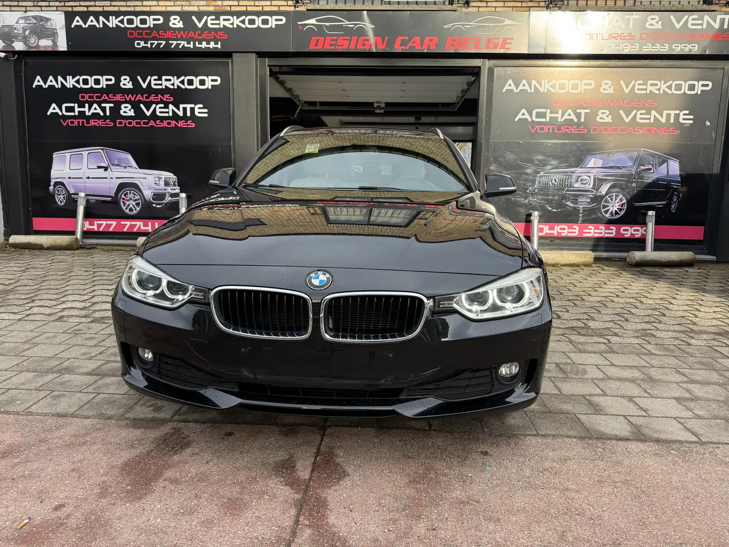 BMW 318 Touring 318D automatique Navi Xenon Cuir Cruise Noir - 2