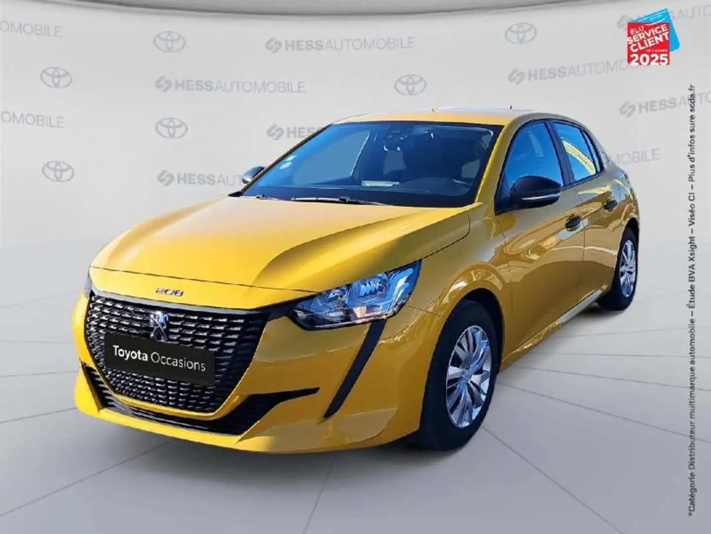 Peugeot 208 1.2 PureTech 75ch S\u0026S Active Jaune - 1
