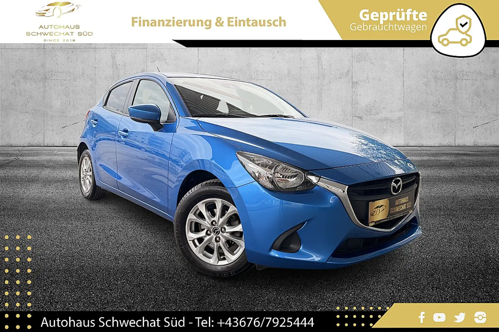 Mazda 2 Mazda2 G90 Attraction // AUTOMATIK // NUR 23.0... Blau - 1