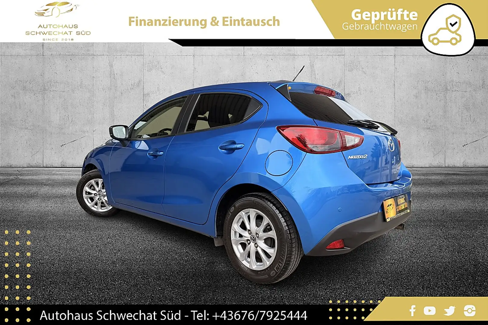 Mazda 2 Mazda2 G90 Attraction // AUTOMATIK // NUR 23.0... Blau - 2