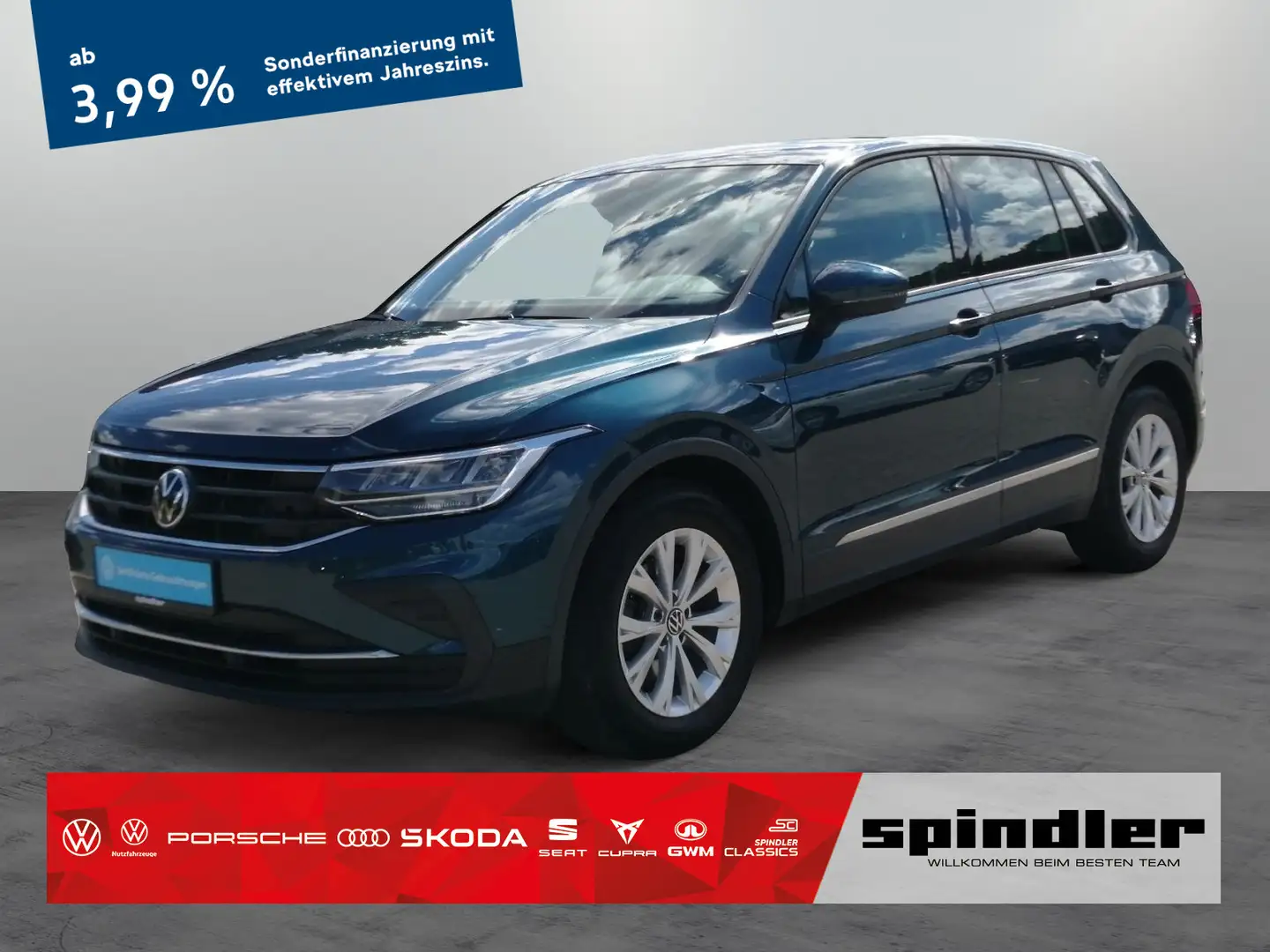 Volkswagen Tiguan 2.0TDI DSG AHK ACC LED Sitzhzg LM Klima Azul - 1