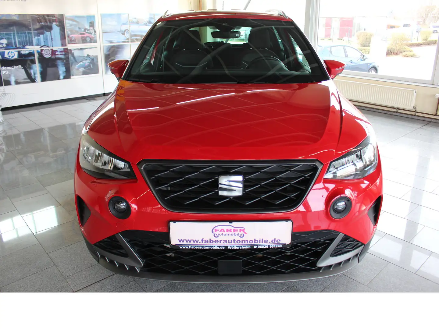 SEAT Arona FR-Line 1.0 TGI,Top-Ausstattung,Top-Zustand Rot - 2
