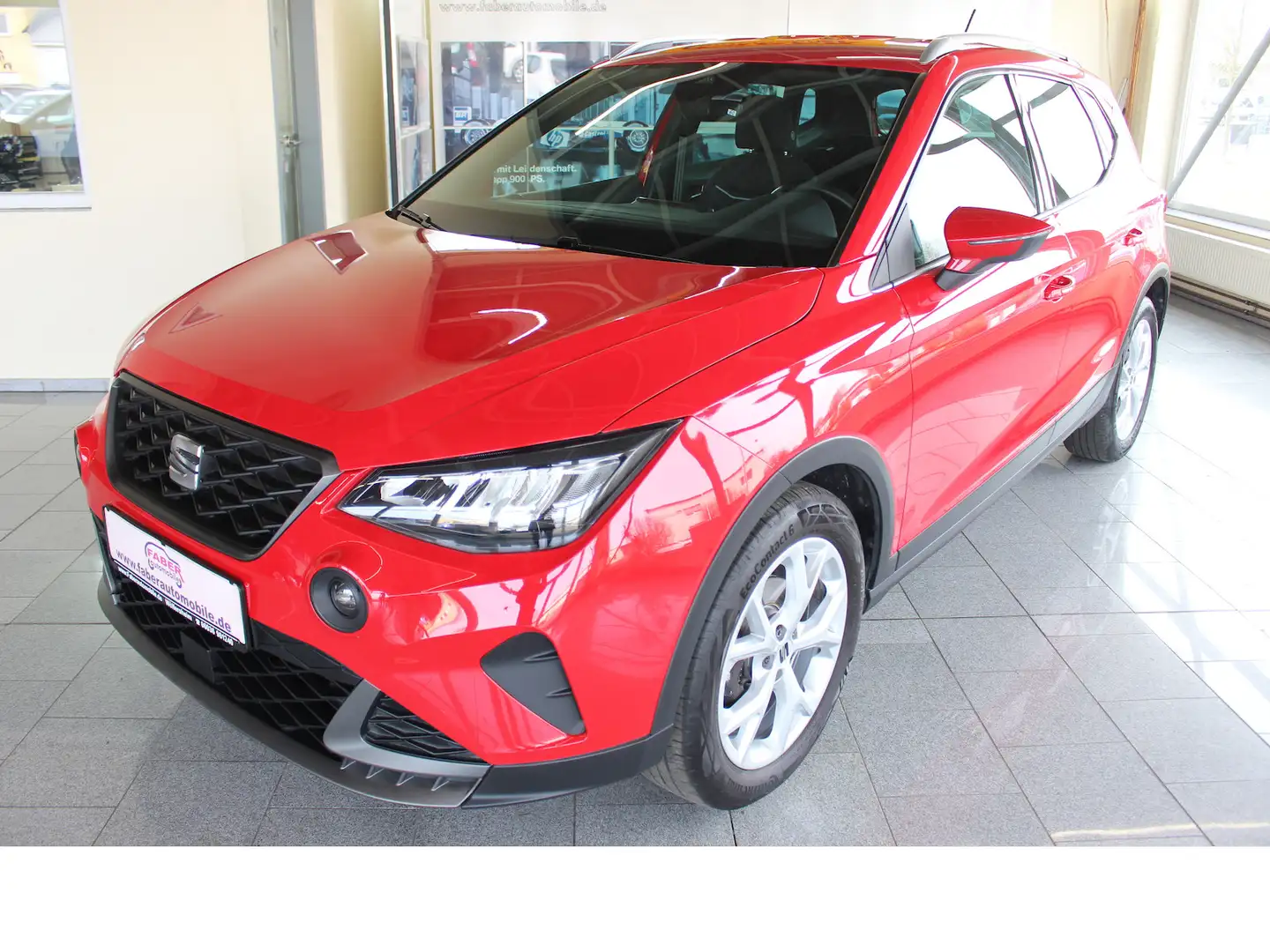 SEAT Arona FR-Line 1.0 TGI,Top-Ausstattung,Top-Zustand Rot - 1