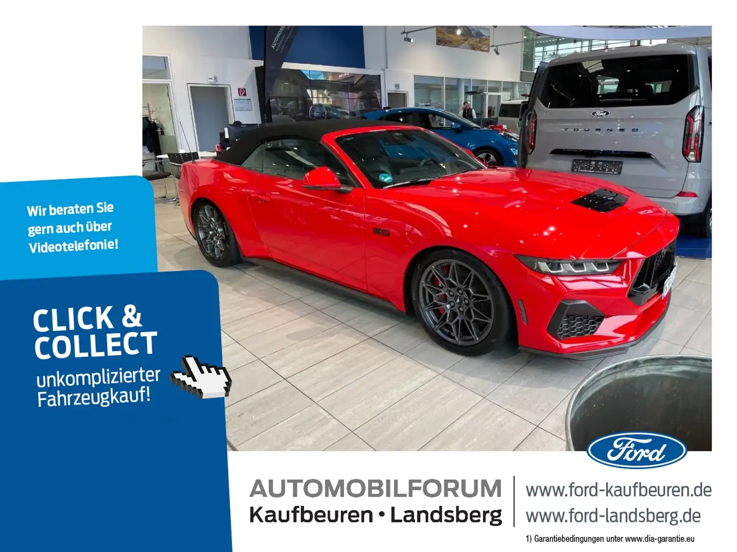 Ford Mustang 5.0 GT Conv. Ti-VCT V8 Tiefer & Breiter Rouge - 1
