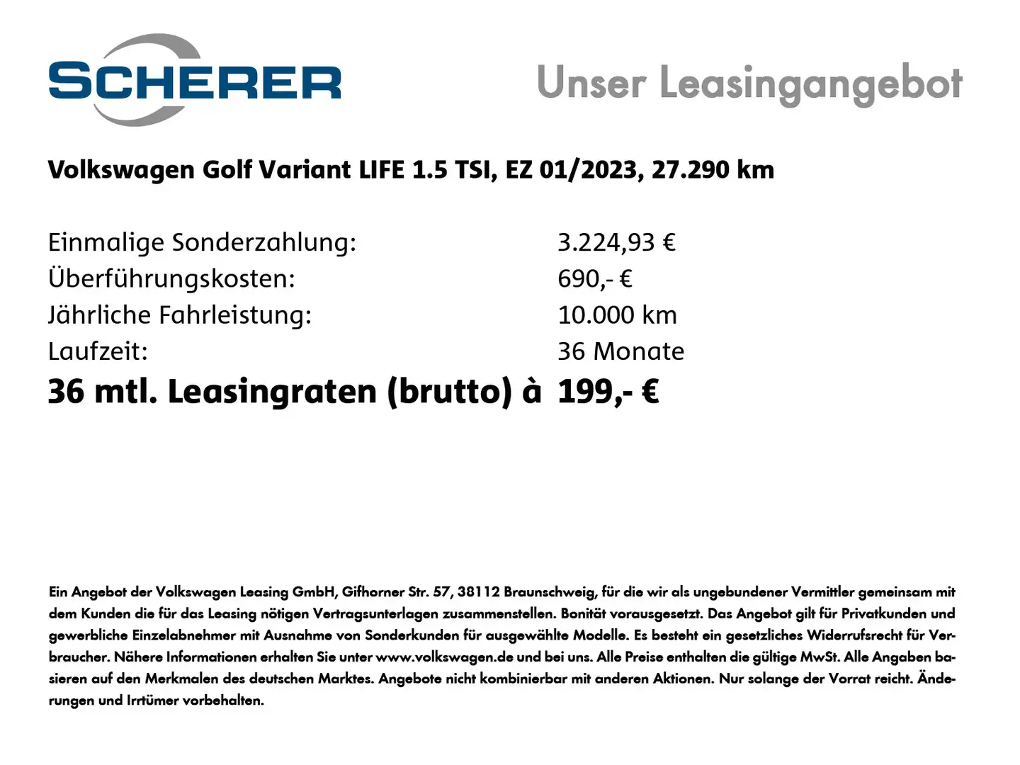 Volkswagen Golf Variant Golf VIII Variant 1.5 TSI Life NAVI/STANDHZG/LED Grau - 2