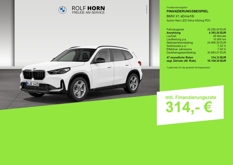 BMW X1 sDrive18i Autom Navi LED Klima Sitzhzg PDC — photo 3