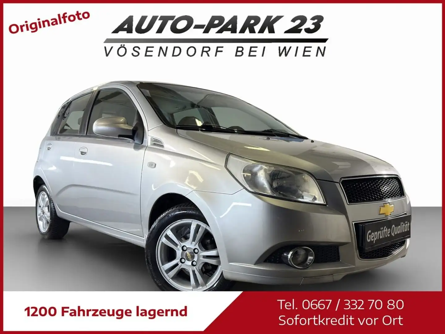 Chevrolet Aveo 1,4**AUTOMATIC**NUR 48.000KM**MOD2010 Silber - 1