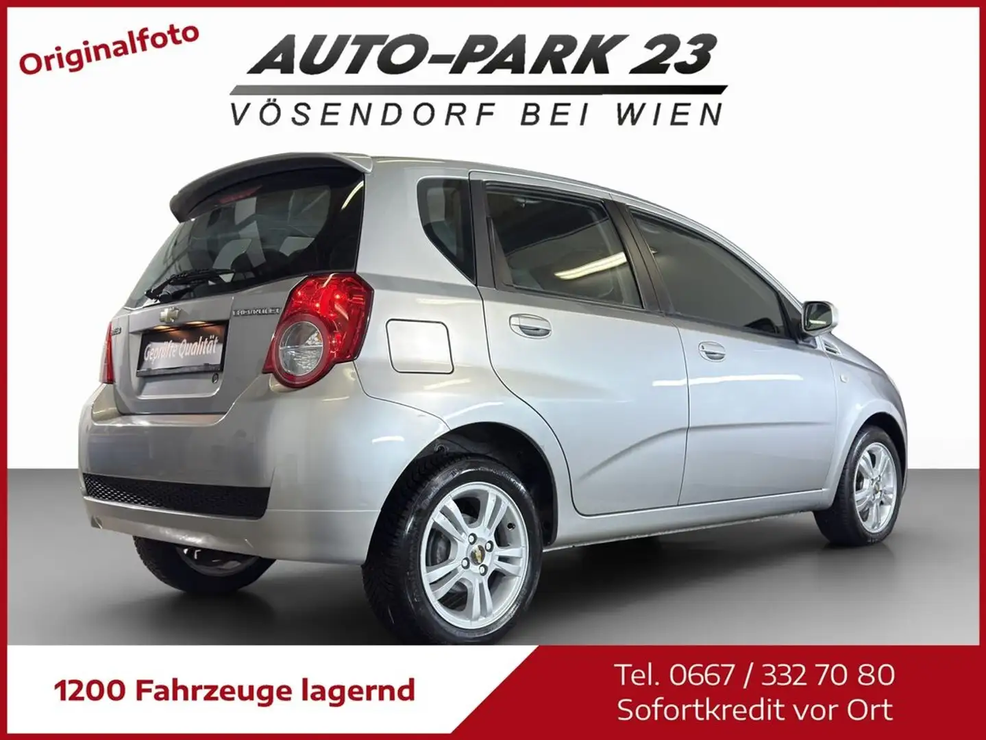 Chevrolet Aveo 1,4**AUTOMATIC**NUR 48.000KM**MOD2010 Silber - 2