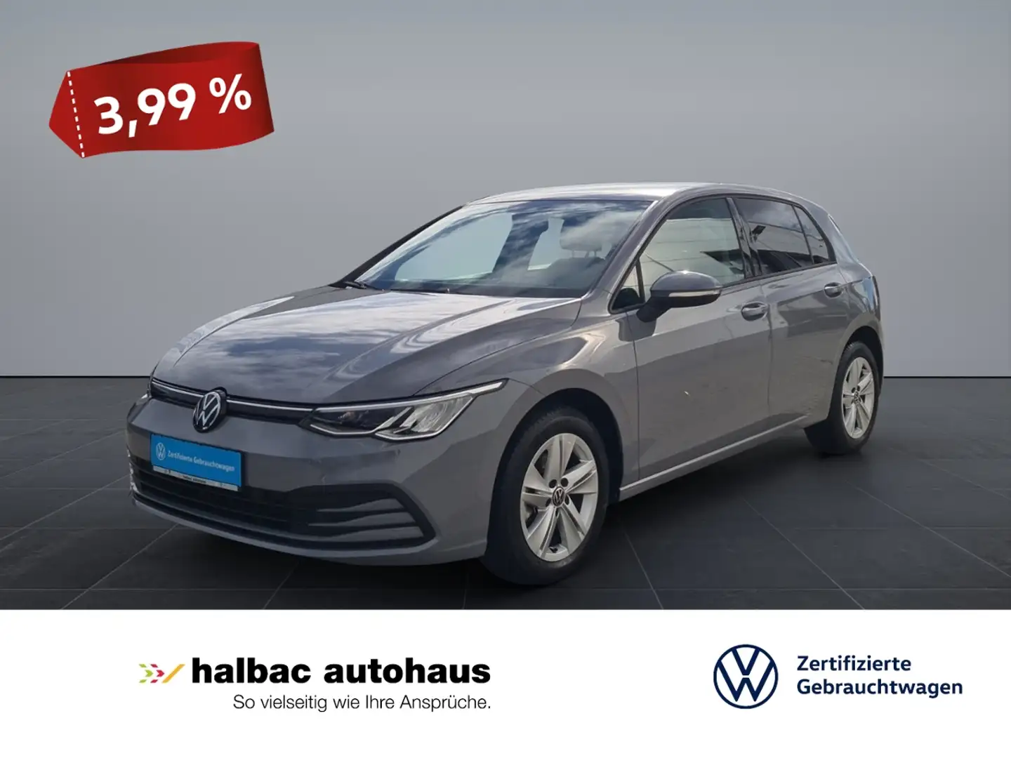 Volkswagen Golf 2.0 TDI +NAVI+STANDHEIZ+SHZ+PDC+LED+APPCONN+ACC Grau - 1