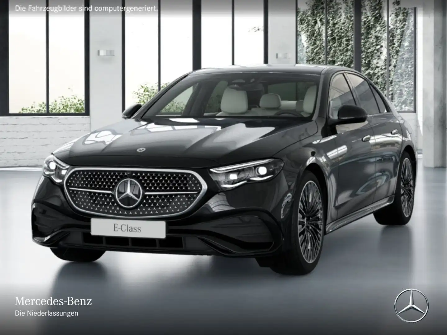 Mercedes-Benz E 300 de AMG 360° Burmester Distr. Sitzklima Night Schwarz - 2